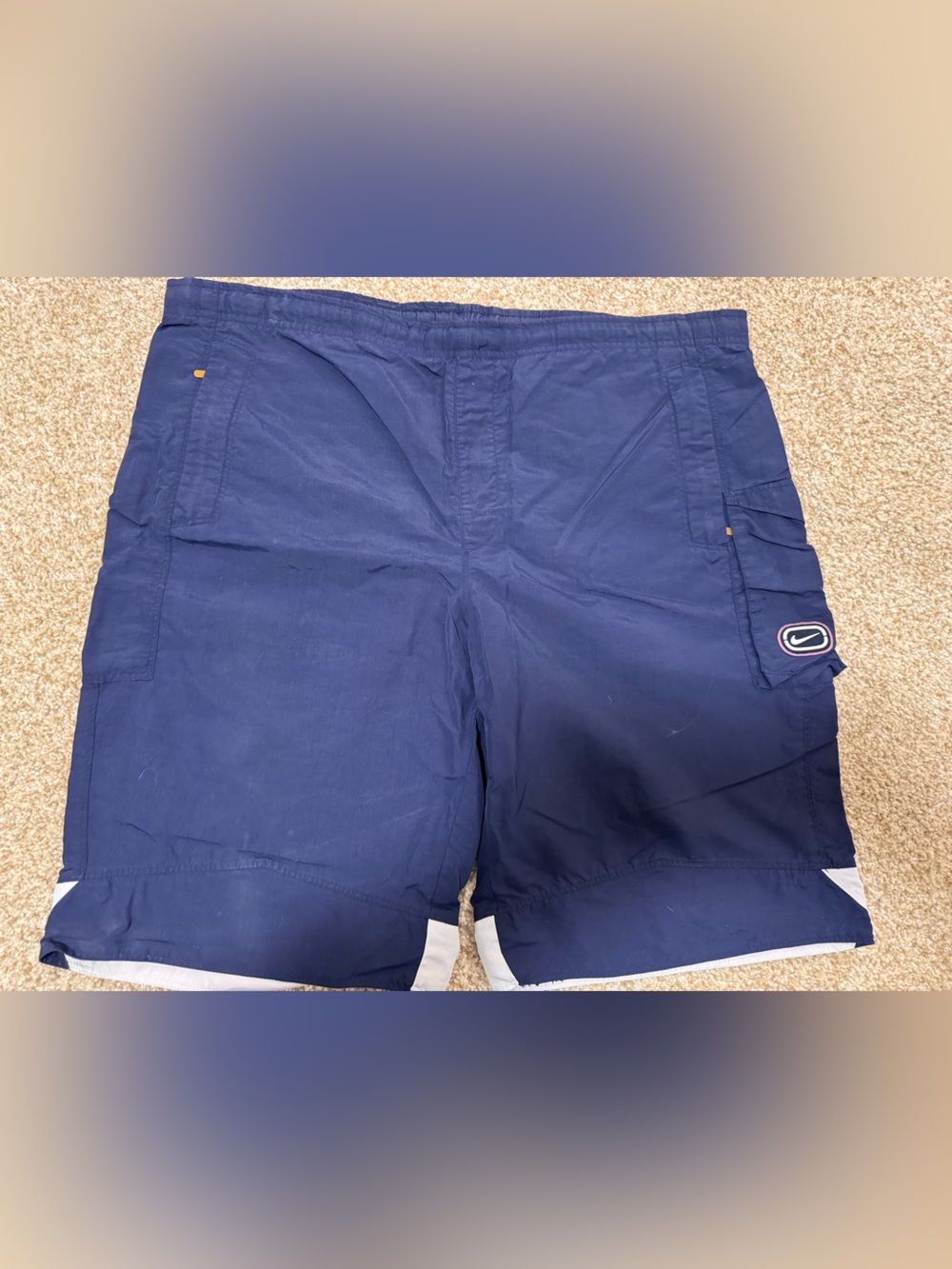 Nike Men’s vintage Navy Cargo Swim Shorts